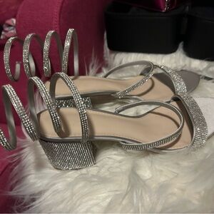 Rhinestone Chunk Heels size 10 NWT